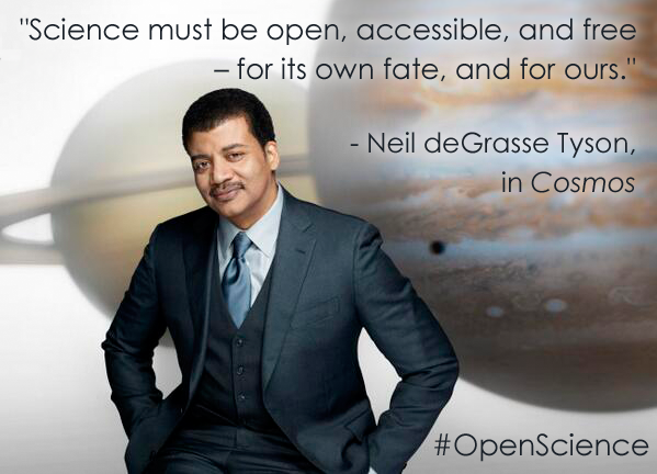 CUBE_CSE's tweet photo. "Science must be open, accessible, and free – for its own fate, and for ours."  @neiltyson, in #Cosmos. #openscience https://t.co/6ApFF8Xtoc