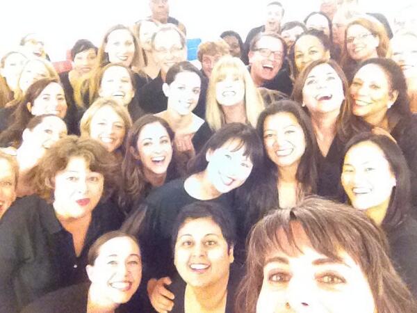 KristenToedtman's tweet photo. Backstage selfie and shout out to @esapekkasalonen before Iri da Iri premiere with the #masterchorale. http://t.co/BXyRkBY0Oy
