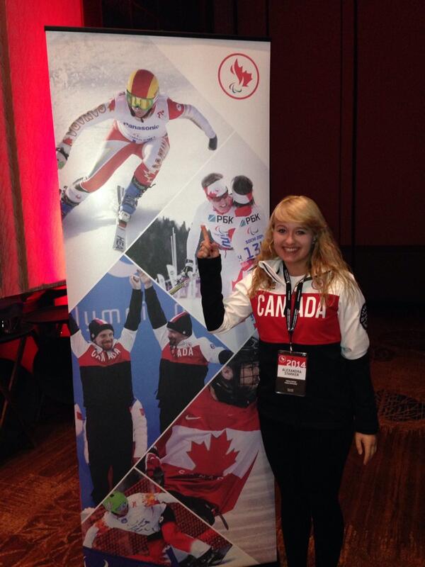 I'm on one of the <a href="/CDNParalympics/">Canadian Paralympic Team</a> banners, so cool to stand next to a huge picture of me! #Paralympic #TeamCanada