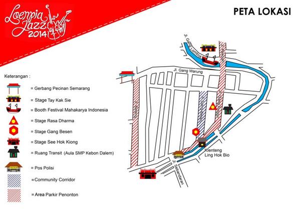 Penonton akn dibagikan booklet yg berisi segala informasi ttg loenpia jazz 2014,jadwal,profil musisi,peta lokasi dsb