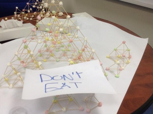 DISDallison's tweet photo. 3D Sierpinski tetrahedral fractals, year 8. @DIS_maths @DIS_Dubai #fractals #MADDweek http://t.co/qsNThICMxN