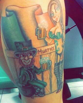 My newest tattoo. One session left for any touch ups needed. #irishpinup #beer #leprechaun #tatted #irishpride<a href="/tag/beer"class="tags"><span>#beer</span></a><a href="/tag/tatted"class="tags"><span>#tatted</span></a><a href="/tag/irishpride"class="tags"><span>#irishpride</span></a><a href="/tag/leprechaun"class="tags"><span>#leprechaun</span></a><a href="/tag/irishp"class="tags"><span>#irishp</span></a>