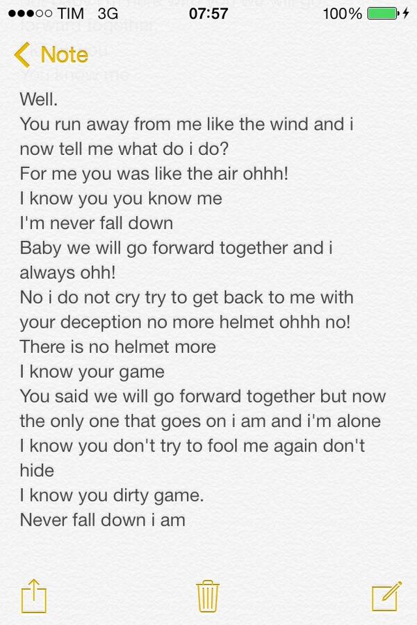 GiuliaJackson's tweet photo. This is my new song read it and tell me do you like it ??? 💙💖❤️😃 http://t.co/Lr6MV4yojP