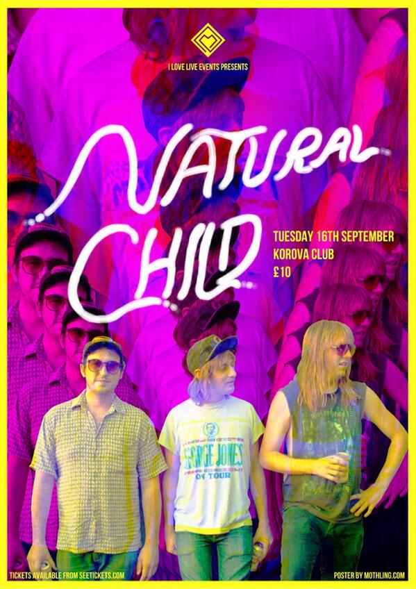 KorovaClub's tweet photo. @naturalchild666 play the club 16th sept Onsale now at @seetickets http://t.co/RmMOAUTImJ