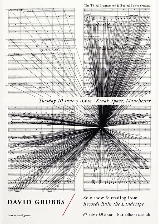 katieliana's tweet image. David Grubbs presented by @The3rdProgramme @blackfaurest @kraakspace this Tuesday £7 adv/ £9 door #mcr #recommended