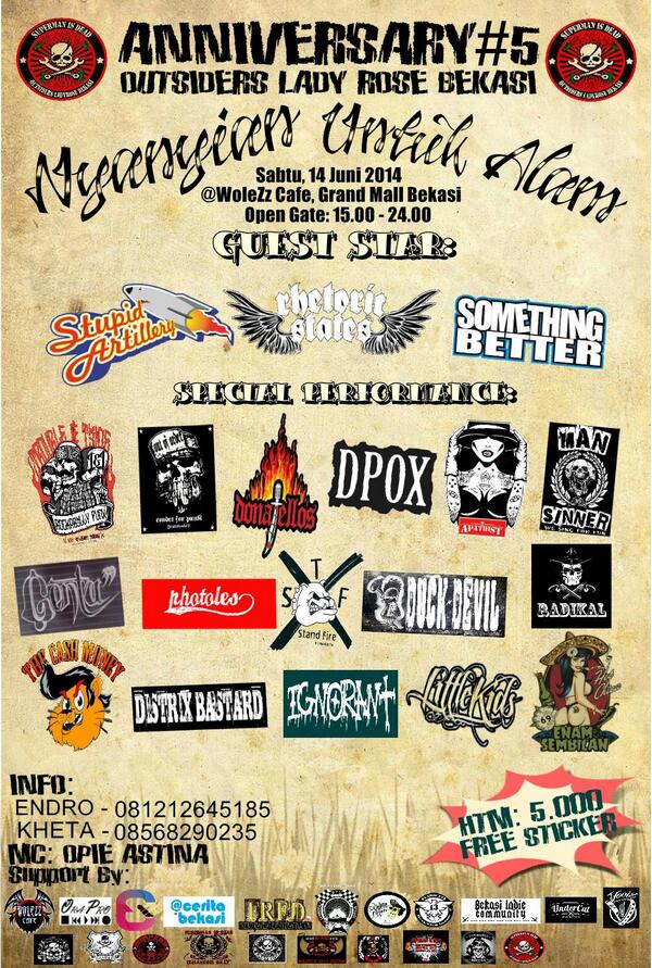 OSDBEKASI's tweet photo. Famplet FIX
#ANNIVERSARY5OSDBEKASI 14 JUNI 2014
@littlekidband @outoforder3 @dpoxide
http://t.co/n9kY4F2CHT