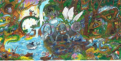 Google's tweet photo. #Doodle4Google winner Audrey’s vision for a better world is on our U.S. homepage today http://t.co/SKf2FmwDXz