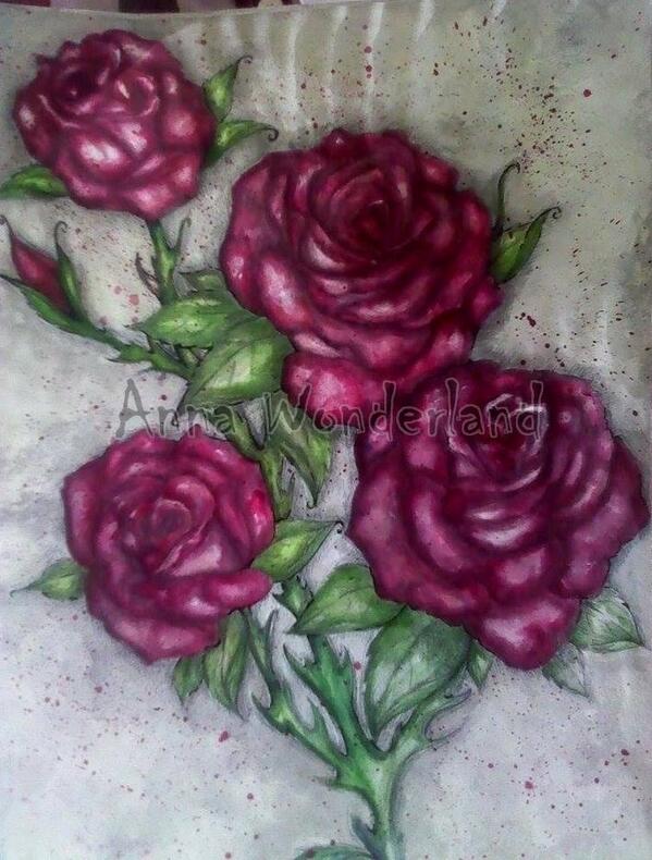AmeliaRose94's tweet photo. #roses #blood #love #annawonderland http://t.co/n7d5bpLFaE