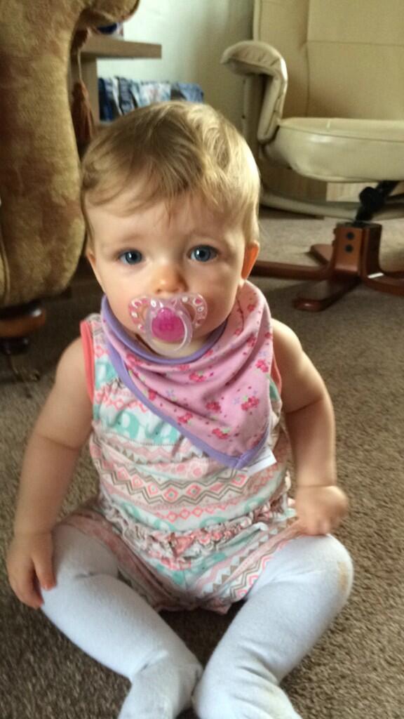 Missing my baby so much!! This is the look I get when I have her bottle ready 😍
