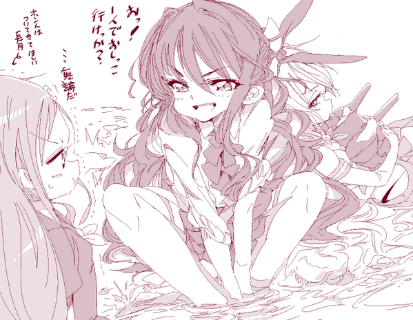 #艦これ 思い思いそれぞれにホタルを楽しむ艦娘たち 