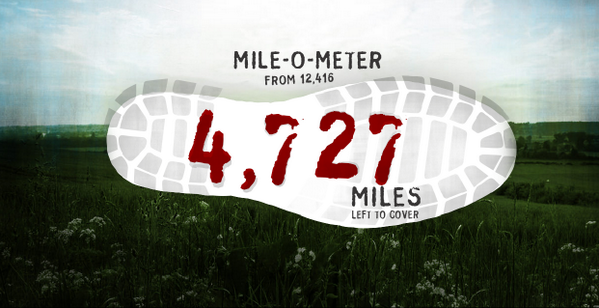 ZoeChallenge's tweet photo. 1st #ZoeChallenge month has had 7937 miles covered &amp; £34,000 raised! Let's keep on walking for freedom &amp; #EndSlavery http://t.co/oTs1sZJhnk