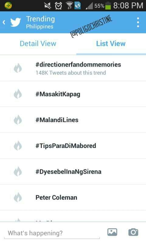 itsmebabolz's tweet photo. Trending at the 5th spot Nationwide! :) @annecurtissmith @ericjohnsalut @samuelmilby #DyesebelInaNgSirena http://t.co/b2UOVqj2FJ