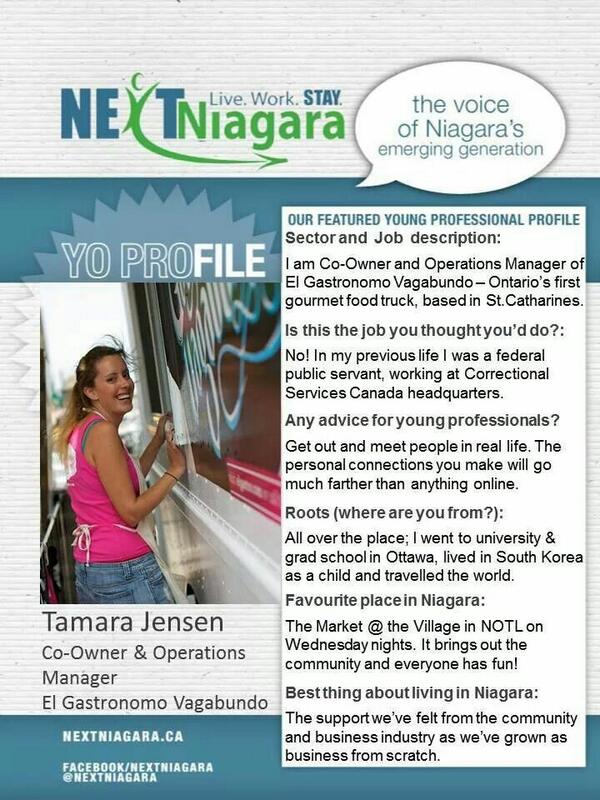 NEXTNiagara (@nextniagara) on Twitter photo Congrats to our featured #YoProfile, Tamara Jensen <a href="/elgastronomo/">El Gastrónomo</a> - she's nominated for <a href="/GNCC_WIN/">Women In Niagara</a> #WIBA #WIBAwards Congrats to our featured #YoProfile, Tamara Jensen <a href="/elgastronomo/">El Gastrónomo</a> - she's nominated for <a href="/GNCC_WIN/">Women In Niagara</a> #WIBA #WIBAwards