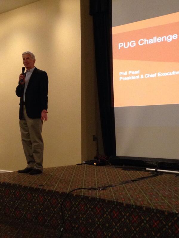 ProgressSW's tweet image. Progress CEO Phil Pead is kicking off the morning session at the #PRGSPUG explaining how to compete in the market.