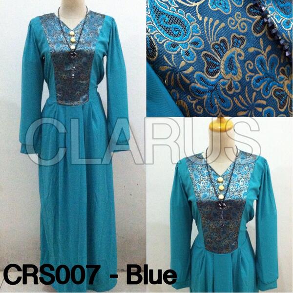 ClarusStore's tweet photo. CRS007-blue long dress bahan chiffon combine songket Rp 125.000 ada harga ada kualitas #happyshoping http://t.co/4Y4uwHuesb