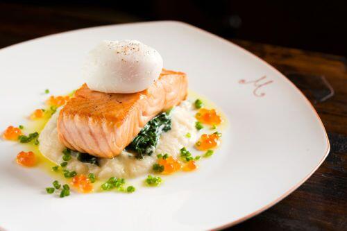 MontheBund's tweet photo. #MClassics: Hot House-Smoked Salmon: delicious, sustainable, pretty &amp; always on the menu! #monthebund http://t.co/XhQub45yF9