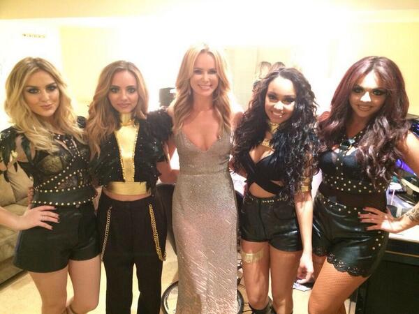 TweamHolden's tweet photo. [PHOTO] Amanda with Little Mix backstage at #BGT on Saturday: http://t.co/1iTWuQ4uL6