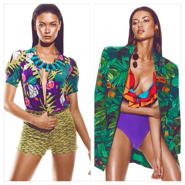 StormModels's tweet photo. TOTALLY TROPICAL! @AngelajRuiz for @fashgonerogue, ph: David Benoliel #exclusive 🍍🍉🍍 http://t.co/yMdDa01yja