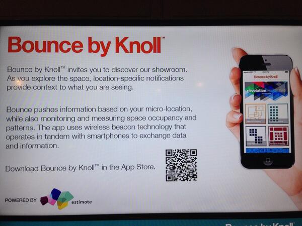 tanujparikh's tweet photo. Estimote is powering @Knoll_Inc's workplace of the future, with real-time space occupancy metrics http://t.co/1n8CjSEhy2
