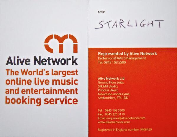 MaxSonicLDN's tweet photo. Looking for a #PartyBand for UR event? Check Starlight on the @alivenetworkltd website http://t.co/VPzS6YyExz http://t.co/IdC662D8Ur