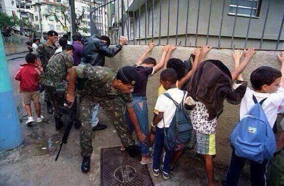 While your kids will watch the #WorldCup2014 in Brazil. These kids cannot even go to school #NaoWorldCup