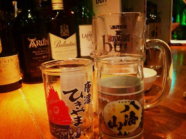 weissazool's tweet photo. One-cups @ buri. Also allegedly filmed for Nihon TV. http://t.co/o8H4fcpBpX