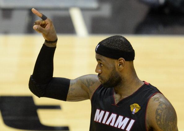 FirstTake's tweet photo. What do you expect from @KingJames for the rest of the Finals? #LeBronStrikesBack http://t.co/3y8njA0yG6