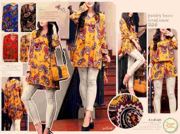 RSMCollection's tweet photo. 046023 Paisley Loose Vivid Tunic 120rb cotton rayon fit to L http://t.co/n5UV55JiIB