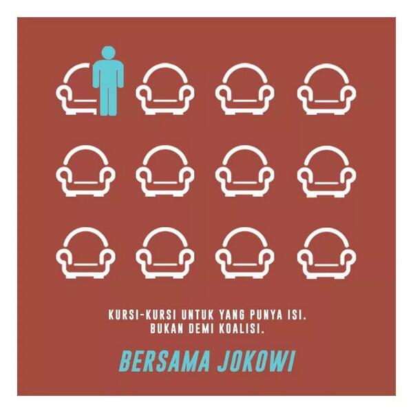 "Saya bukan ketua partai, tapi dijadikan Calon Presiden karena ada rekam jejak &amp; prestasi." -Jokowi, Debat Capres 9/6