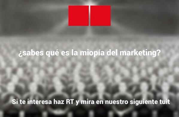 ConEduMadina's tweet photo. ¿Sabes lo que es la miopía del marketing? RT si quieres averiguarlo http://t.co/EMhSq3PpfJ