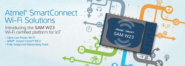 MicrochipMakes's tweet photo. SmartConnect for a smarter, more connected world: http://t.co/QObgvv31x2 #Atmel #SAMW23 #IoT http://t.co/xKupSR5hSG