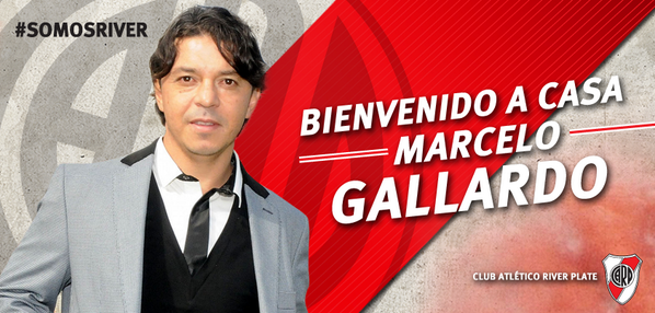 RiverPlate's tweet photo. Dejale tu mensaje de bienvenida a @MGallardoficial, nuevo entrenador de River Plate. http://t.co/74JBp2BGXQ