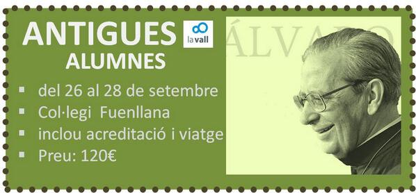 lavall_alumni's tweet photo. Inscripcions per anar amb alumni a la beatificació de don Álvaro! Mou-ho amb la  promoció! #femescola @crissglz95 http://t.co/EGND8JUMZS