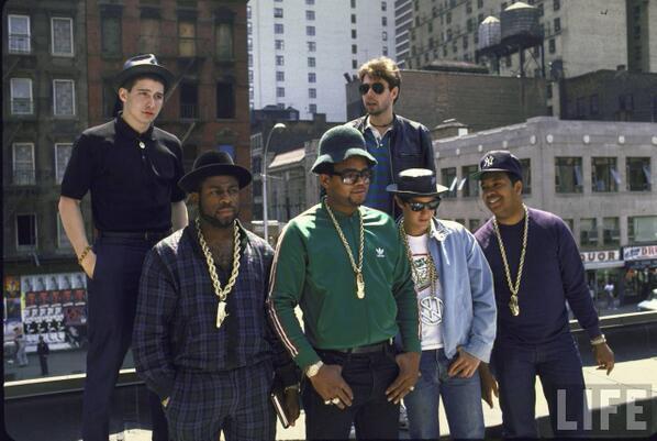 HistoryInPics's tweet photo. Beastie Boys and Run DMC http://t.co/RnDEOeUhGs