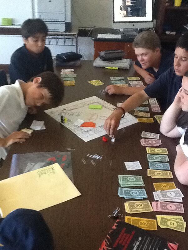 MADgrade8's tweet photo. 7 SS project: Students made "Monopoly" boards in groups for their selected chapters. #monopoly #projectbasedlearning http://t.co/ZqMkxUg62I
