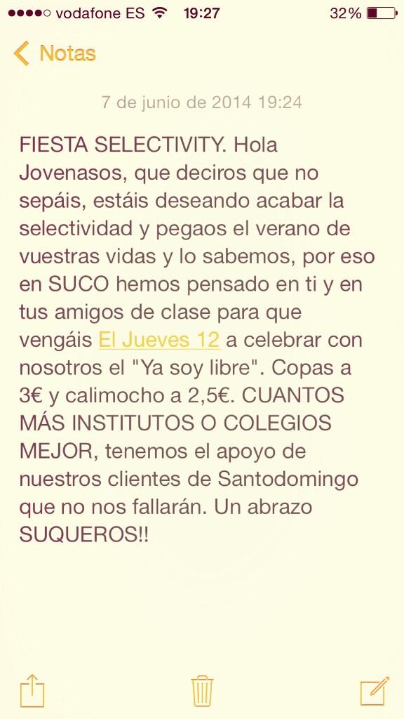 Manuelgr22's tweet photo. Después de esta foto que voy a subir. Cuento los segundos que le falta a tal discoteca a meterse por en medio. http://t.co/ItJ4eOQutt