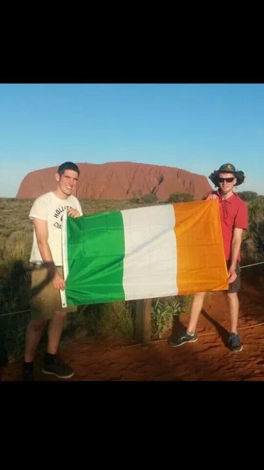 KenCa5ey's tweet photo. Supporting the Cork Roses from the Australian Outback. Go on @Niamh757 you good thing!! @CorkRoseCentre #corkrose http://t.co/tEpdfGsG1W