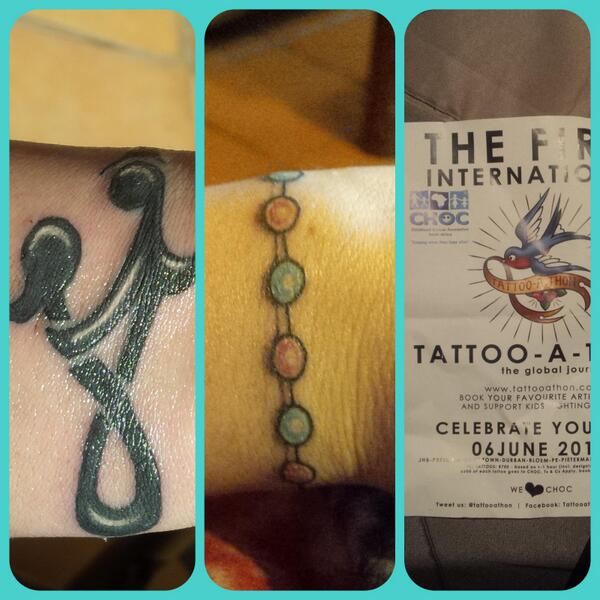 shellogle91's tweet image. Totally worth it!!!! #tattooathon #CHOC @chocchildrens @Adam_Megens thnx again adam #cancer