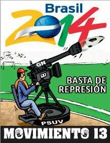 movimiento13's tweet photo. Metele  un GOLAZO a la DICTADURA  y Dile NO a la REPRESION. @movimiento13 http://t.co/SfXtBELXNq @Soledad216
