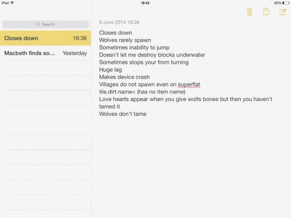 OMGWebshow1's tweet photo. @jbernhardsson Hi. I have just got the beta test for 0.9.0 here are the bugs I've found so far. http://t.co/mlunuJmBzw