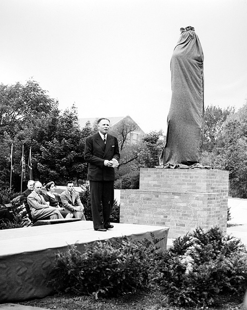 Msu Happy Birthday Sparty On This Day In 1945 The Spartan Statue Was Dedicated Msuarchives Http T Co 92pxp7dzex