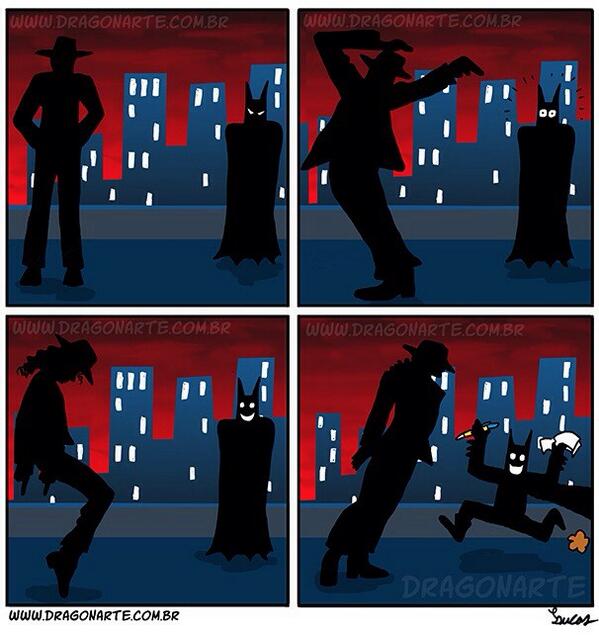 SuperHumor_'s tweet image. Everyone loves Michael Jackson. Even batman