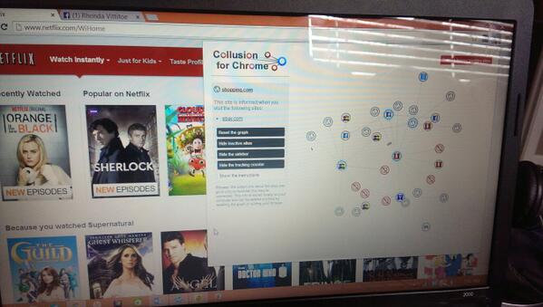 yoUgotitlex's tweet photo. Yo I added this extension to see what sites track you and record you. Like I cant even deal http://t.co/wD67sfFyYG