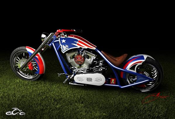 Custom Chopper being built for the <a href="/Patriots/">New England Patriots</a>