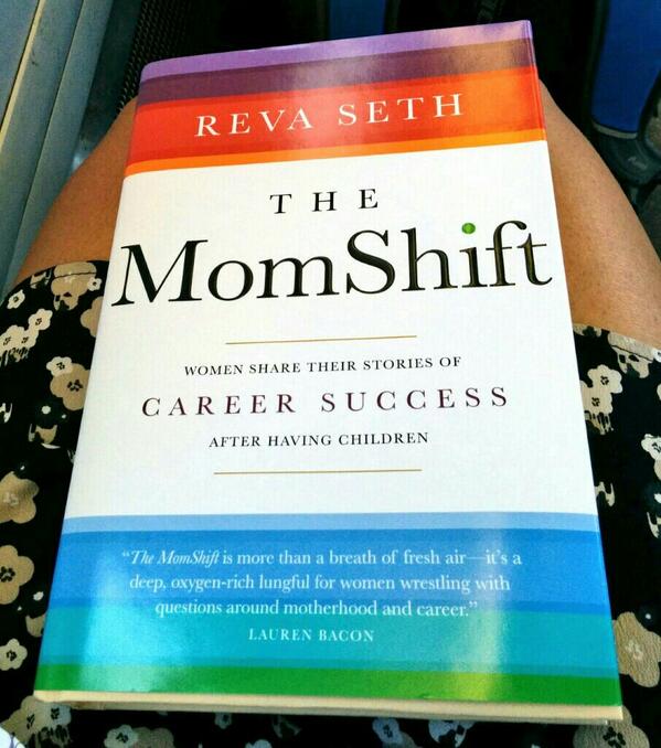 christinaromein's tweet photo. Picked up a copy of @RevaSeth's #themomshift - a book on women, career success, and family. Should be a good read! http://t.co/HxMLMaSMEZ