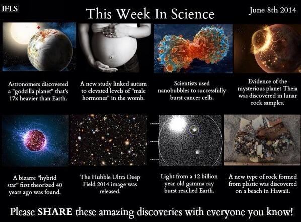 TTAScience's tweet photo. Last week in science- courtesy of IFLS http://t.co/O7a4TpCwno