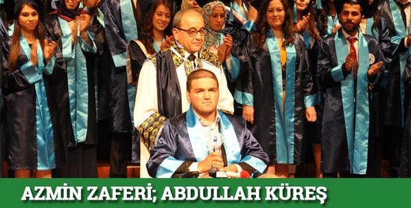 Azmin zaferi
Engelli öğrenci Pamukkale Üniversitesi'nden birincilikle mezun oldu
goo.gl/Ls2IUQ