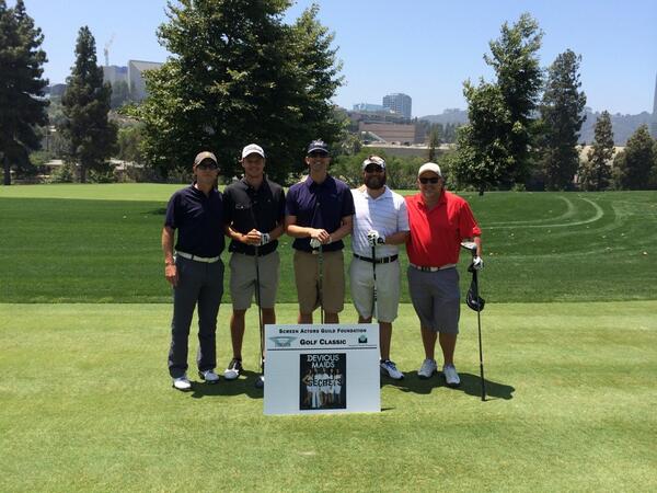 KevinRahm's tweet photo. @bbrockermeyer @tomberry13 @Johniedarm @jrfergjr @SAGFoundation #SAGFgolf http://t.co/erp2Ew1lhW