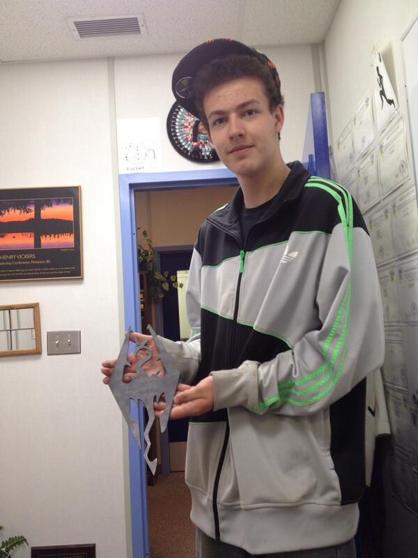 Another cool drafting project using Mr C's plasma cutter to print the design. Nice work Chris!