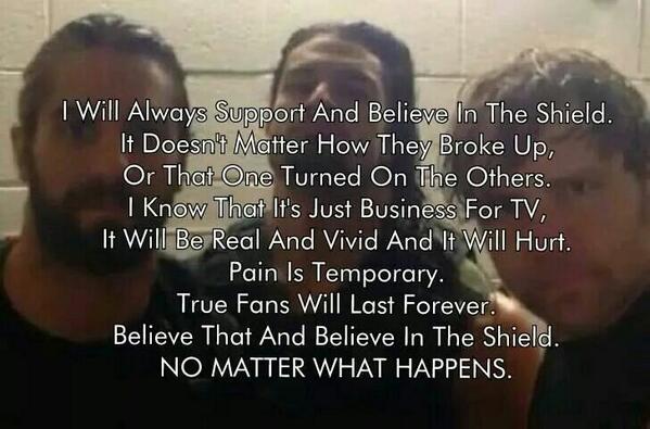Samantha800's tweet photo. #wwe #wwetheshield #romanreigns #deanambrose #sethrollins #shieldvsevolution #wwerollins #wweambrose #theshield http://t.co/svqNOYA9nr